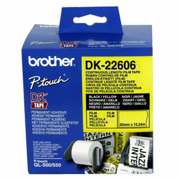 Genuine Brother DK22606 Yellow Roll BROTHER QL720NW, BROTHER QL700 Genuine Brother DK22606 Yellow Roll BROTHER QL720NW, BROTHER QL700