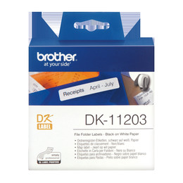 Genuine Brother DK11203 White Label BROTHER QL570, BROTHER QL720NW, BROTHER QL700