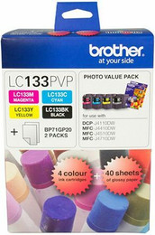 Genuine Brother LC133 Photo Value Pack BROTHER DCP J4110DW, BROTHER MFC J4410DW, BROTHER MFC J4510DW, BROTHER MFC J4710DW, BROTHER MFCJ6920DW, BROTHER DCPJ152W, BROTHER MFCJ870DW, BROTHER DCPJ172W, BROTHER MFC J475DW, BROTHER MFCJ245, BROTHER MFCJ470DW, BROTHER MFCJ475DW, BROTHER MFC J6720DW, BROTHER