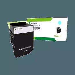 Genuine Lexmark 808XC Extra HY Cyan Toner - 4,000 pages LEXMARK CX510