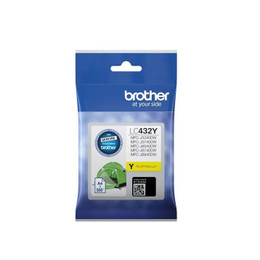 Genuine Brother LC432 Yellow Ink Cartridge BROTHER MFC J5340DW, BROTHER MFC J5740DW, BROTHER MFC J6540DW, BROTHER MFC J6740DW, BROTHER MFC J6940DW