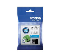 Genuine Brother LC432XL Cyan Ink Cartridge BROTHER MFC J5340DW, BROTHER MFC J5740DW, BROTHER MFC J6540DW, BROTHER MFC J6740DW, BROTHER MFC J6940DW