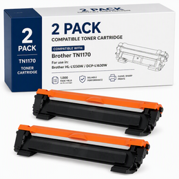 2 x Compatible Brother TN1170 toner for HL-L1230W/DCP-L1630W - 2,000 page yield
