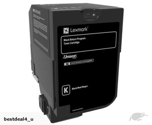 Genuine Lexmark 74C60K0 Black Toner Cartridge - 3,000 pages LEXMARK CS725, LEXMARK CX725