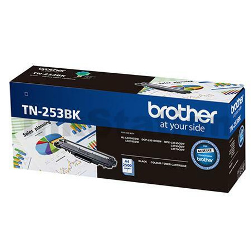 Genuine Brother TN253Bk Black Toner -2,500 Pages BROTHER HLL3230CDW, BROTHER HLL3270CDW, BROTHER MFCL3745CDW, BROTHER MFCL3770CDW, BROTHER MFCL3750CDW, BROTHER MFC DCP-L3510CDW Genuine Brother TN253Bk Black Toner -2,500 Pages BROTHER HLL3230CDW, BROTHER HLL3270CDW, BROTHER MFCL3745CDW, BROTHER MFCL3770CDW, BROTHER MFCL3750CDW, BROTHER MFC DCP-L3510CDW