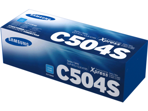 Genuine Samsung CLTC504S Cyan Toner SAMSUNG CLP 415, SAMSUNG CLX 4170, SAMSUNG CLX 4195, SAMSUNG CLX 4190, SAMSUNG SLC1810W, SAMSUNG SLC1860FW Genuine Samsung CLTC504S Cyan Toner SAMSUNG CLP 415, SAMSUNG CLX 4170, SAMSUNG CLX 4195, SAMSUNG CLX 4190, SAMSUNG SLC1810W, SAMSUNG SLC1860FW