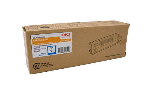 Genuine Oki C5650 Cyan Toner OKI C5650, OKI C5750