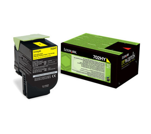 Genuine Lexmark 708HY HY Yellow Toner - Clearance Sale LEXMARK CS310, LEXMARK CS410, LEXMARK CS510;Condition=All Clearance items will be in sealed boxes. Some may have superficial external damage such as dints or labels etc, but will have no impact on the toners quality. Take advantage of a bargain! Genuine Lexmark 708HY HY Yellow Toner - Clearance Sale LEXMARK CS310, LEXMARK CS410, LEXMARK CS510;Condition=All Clearance items will be in sealed boxes. Some may have superficial external damage such as dints or labels etc, but will have no impact on the toners quality. Take advantage of a bargain!