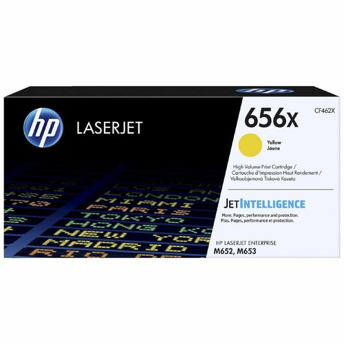 Genuine HP #656X Yellow Toner CF462X HP LASERJET ENTERPRISE M652, HP LASERJET ENTERPRISE M653
