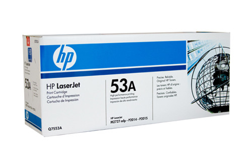 Genuine HP #53A Black Toner Q7553A HP LASERJET P2010, HP LASERJET P2014, HP LASERJET P2015, HP LASERJET P2015D, HP LASERJET P2015DN, HP LASERJET P2015X, HP LASERJET M2727 Genuine HP #53A Black Toner Q7553A HP LASERJET P2010, HP LASERJET P2014, HP LASERJET P2015, HP LASERJET P2015D, HP LASERJET P2015DN, HP LASERJET P2015X, HP LASERJET M2727