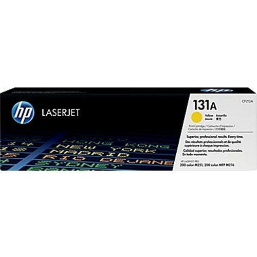 Genuine HP #131A Yellow Toner CF212A HP LASERJET PRO 200 COLOR MFP M251, HP LASERJET PRO 200 COLOR MFP M276