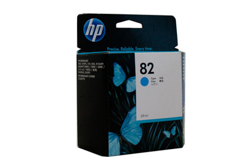 Genuine HP #82 Cyan Ink Cartridge C4911A HP DESIGNJET 500, HP DESIGNJET 510, HP DESIGNJET 800, HP DESIGNJET 815MFP, HP DESIGNJET 820MFP