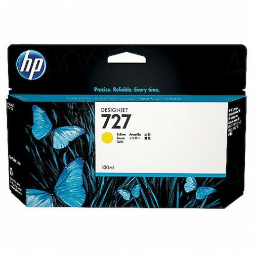 Genuine HP #727 130ml Yellow Ink B3P21A HP DESIGNJET T920, HP DESIGNJET T1500, HP DESIGNJET T2500