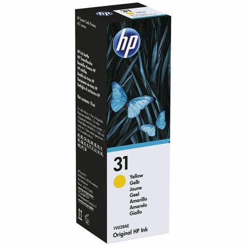 Genuine HP #31 Yellow Ink Bottle 1VU28AA HP SMART TANK 450, HP SMART TANK 455