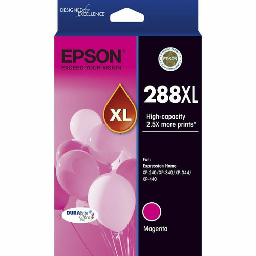 Genuine Epson 288XL HY Magenta Ink Cartridge EPSON EXPRESSION HOME XP240, EPSON EXPRESSION HOME XP340, EPSON EXPRESSION HOME XP344, EPSON EXPRESSION HOME XP440 Genuine Epson 288XL HY Magenta Ink Cartridge EPSON EXPRESSION HOME XP240, EPSON EXPRESSION HOME XP340, EPSON EXPRESSION HOME XP344, EPSON EXPRESSION HOME XP440