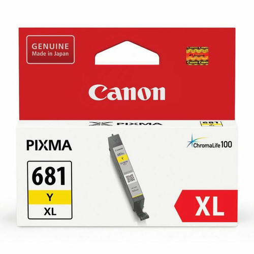 Genuine Canon CLI681XL Yellow Ink Cartridge CANON PIXMA TR7560, CANON PIXMA TR8560, CANON PIXMA TS6160, CANON PIXMA TS8160, CANON PIXMA TS9160, CANON TR7660 Genuine Canon CLI681XL Yellow Ink Cartridge CANON PIXMA TR7560, CANON PIXMA TR8560, CANON PIXMA TS6160, CANON PIXMA TS8160, CANON PIXMA TS9160, CANON TR7660