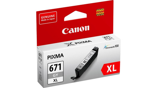 Genuine Canon CLI671XL Grey Ink Cartridge CANON PIXMA MG7760, CANON PIXMA TS8060, CANON PIXMA TS9060, CANON PIXMA MG7766
