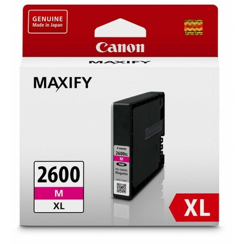 Genuine Canon PGI2600XL Magenta Ink Tank CANON MAXIFY IB4060, CANON MAXIFY MB5060, CANON MAXIFY MB5160, CANON MAXIFY MB5360, CANON MAXIFY MB5460