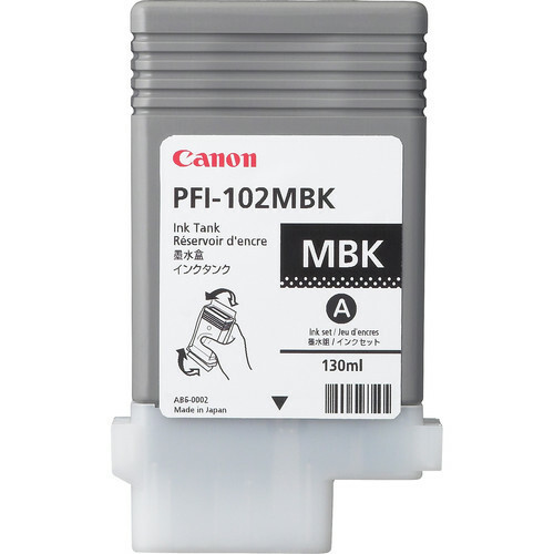 Genuine Canon PFI102 Matte Black Ink CANON IMAGEPROGRAF IPF500, CANON IMAGEPROGRAF IPF510, CANON IMAGEPROGRAF IPF600, CANON IMAGEPROGRAF IPF605, CANON IMAGEPROGRAF IPF610, CANON IMAGEPROGRAF IPF650, CANON IMAGEPROGRAF IPF655, CANON IMAGEPROGRAF IPF700, CANON IMAGEPROGRAF IPF710, CANON IMAGEPROGR Genuine Canon PFI102 Matte Black Ink CANON IMAGEPROGRAF IPF500, CANON IMAGEPROGRAF IPF510, CANON IMAGEPROGRAF IPF600, CANON IMAGEPROGRAF IPF605, CANON IMAGEPROGRAF IPF610, CANON IMAGEPROGRAF IPF650, CANON IMAGEPROGRAF IPF655, CANON IMAGEPROGRAF IPF700, CANON IMAGEPROGRAF IPF710, CANON IMAGEPROGR