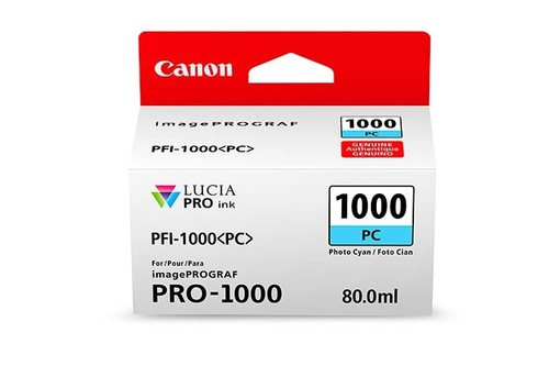 Genuine Canon PFI1000 Ph Cyan Ink Cartridge CANON PRO1000