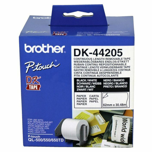 Genuine Brother DK44205 White Roll BROTHER QL570, BROTHER QL720NW, BROTHER QL700