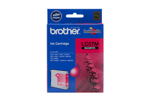 Genuine Brother LC57 Magenta Ink Cartridge BROTHER DCP 130C, BROTHER DCP 330C, BROTHER DCP 350C, BROTHER DCP 540CN, BROTHER DCP 560CN, BROTHER MFC 240C, BROTHER MFC 440CN, BROTHER MFC 665CW, BROTHER MFC 685CW, BROTHER MFC 885CW, BROTHER MFC 3360C, BROTHER MFC 5460CN, BROTHER MFC 5860CN, BROTHER FAX 2480C, Genuine Brother LC57 Magenta Ink Cartridge BROTHER DCP 130C, BROTHER DCP 330C, BROTHER DCP 350C, BROTHER DCP 540CN, BROTHER DCP 560CN, BROTHER MFC 240C, BROTHER MFC 440CN, BROTHER MFC 665CW, BROTHER MFC 685CW, BROTHER MFC 885CW, BROTHER MFC 3360C, BROTHER MFC 5460CN, BROTHER MFC 5860CN, BROTHER FAX 2480C,