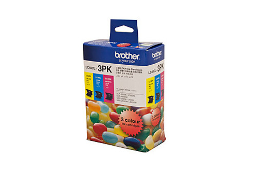 Genuine Brother LC40 CMY Colour Pack BROTHER DCP J525W, BROTHER DCP J725DW, BROTHER DCP J925DW, BROTHER MFC J430W, BROTHER MFC J432W, BROTHER MFC J625DW, BROTHER MFC J825DW
