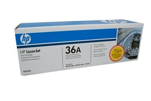 Genuine HP #36A Black Toner CB436A - Clearance Sale HP LASERJET M1120, HP LASERJET M1120N, HP LASERJET M1522N, HP LASERJET M1522NF, HP LASERJET P1505, HP LASERJET P1505N;Condition=All Clearance items will be in sealed boxes although some may have superficial external damage such as dints or labels etc that will have no impact on the toners quality. Take advantage of a bargain!Side of box ripped off Genuine HP #36A Black Toner CB436A - Clearance Sale HP LASERJET M1120, HP LASERJET M1120N, HP LASERJET M1522N, HP LASERJET M1522NF, HP LASERJET P1505, HP LASERJET P1505N;Condition=All Clearance items will be in sealed boxes although some may have superficial external damage such as dints or labels etc that will have no impact on the toners quality. Take advantage of a bargain!Side of box ripped off