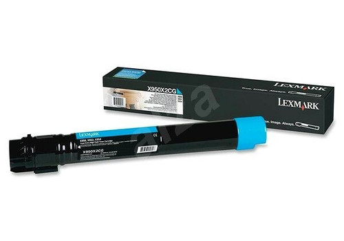 Genuine Lexmark X950X2CG Cyan Toner - 22,000 pages LEXMARK X950, LEXMARK X952, LEXMARK X954
