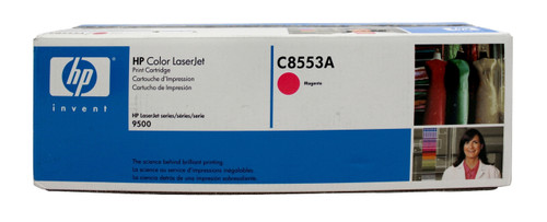 Genuine HP C8553A Magenta Toner - Clearance Sale HP Color LaserJet 9500, HP Color LaserJet 9500, MFPHP Color LaserJet 9500gp, HP Color LaserJet 9500hdn, HP Color LaserJet 9500n;Condition=All Clearance items will be in sealed boxes. Some may have superficial external damage such as dints or labels etc, but will have no impact on the toners quality. Take advantage of a bargain! Genuine HP C8553A Magenta Toner - Clearance Sale HP Color LaserJet 9500, HP Color LaserJet 9500, MFPHP Color LaserJet 9500gp, HP Color LaserJet 9500hdn, HP Color LaserJet 9500n;Condition=All Clearance items will be in sealed boxes. Some may have superficial external damage such as dints or labels etc, but will have no impact on the toners quality. Take advantage of a bargain!