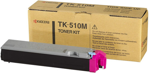 Genuine Kyocera TK-510M Magenta Toner Cartridge - Clearance Sale KYOCERA FSC5025N, KYOCERA FSC5030N, KYOCERA FSC5020N;Condition=All Clearance items will be in sealed boxes. Some may have superficial external damage such as dints or labels etc, but will have no impact on the toners quality. Take advantage of a bargain! Genuine Kyocera TK-510M Magenta Toner Cartridge - Clearance Sale KYOCERA FSC5025N, KYOCERA FSC5030N, KYOCERA FSC5020N;Condition=All Clearance items will be in sealed boxes. Some may have superficial external damage such as dints or labels etc, but will have no impact on the toners quality. Take advantage of a bargain!