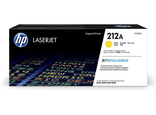 HP #212A Yellow Toner W2122A - 4,500 pages Color LaserJet Enterprise M554dn Printer; Color LaserJet Enterprise M555dn Printer; Color LaserJet Enterprise M555x Printer; Color LaserJet Enterprise Flow MFP M578c; Color LaserJet Enterprise Flow MFP M578z; Color LaserJet Enterprise Flow MFP M578dn HP #212A Yellow Toner W2122A - 4,500 pages Color LaserJet Enterprise M554dn Printer; Color LaserJet Enterprise M555dn Printer; Color LaserJet Enterprise M555x Printer; Color LaserJet Enterprise Flow MFP M578c; Color LaserJet Enterprise Flow MFP M578z; Color LaserJet Enterprise Flow MFP M578dn