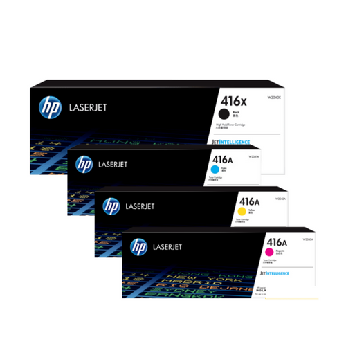 HP #416X + #416A Genuine Value Pack (W2040X, W2041A, W2042A, W2043A) HP Color LaserJet Pro M454 M454dn M454dw M454nw M479 M479dwHP Color LaserJet Pro M479fdn M479fdw M479fnw HP #416X + #416A Genuine Value Pack (W2040X, W2041A, W2042A, W2043A) HP Color LaserJet Pro M454 M454dn M454dw M454nw M479 M479dwHP Color LaserJet Pro M479fdn M479fdw M479fnw