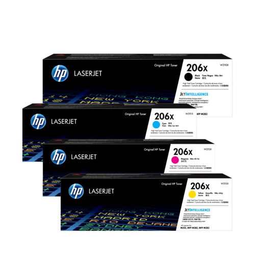 HP #206X Black Toner Cartridge W2110X High Yield Value Pack HP LASERJET PRO M255, HP LASERJET PRO M282, HP LASERJET PRO M283 HP #206X Black Toner Cartridge W2110X High Yield Value Pack HP LASERJET PRO M255, HP LASERJET PRO M282, HP LASERJET PRO M283