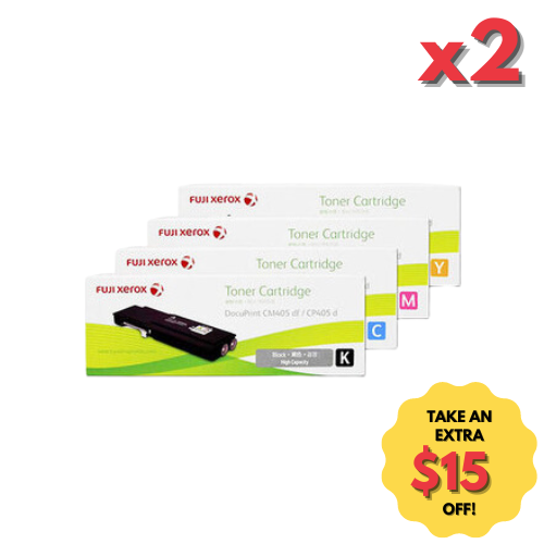 Genuine Fuji Xerox Toner Value Pack CT202033 CT202034 CT202035 CT202036 - FUJI XEROX DOCUPRINT CP405D, FUJI XEROX DOCUPRINT CM405DF;Condition=All Clearance items will be in sealed boxes. Some may have superficial external damage such as dints or labels etc, but will have no impact on the toners quality. Take advantage of a bargain! Genuine Fuji Xerox Toner Value Pack CT202033 CT202034 CT202035 CT202036 - FUJI XEROX DOCUPRINT CP405D, FUJI XEROX DOCUPRINT CM405DF;Condition=All Clearance items will be in sealed boxes. Some may have superficial external damage such as dints or labels etc, but will have no impact on the toners quality. Take advantage of a bargain!