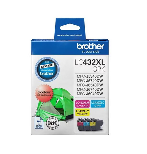 Genuine Brother LC4323XLCMY Colour Value Pack BROTHER MFC J5340DW, BROTHER MFC J5740DW, BROTHER MFC J6540DW, BROTHER MFC J6740DW, BROTHER MFC J6940DW