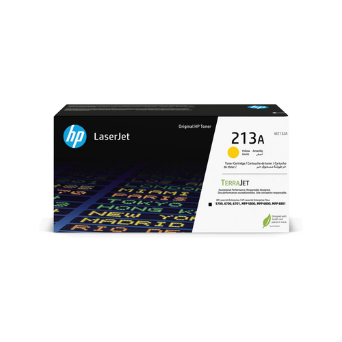 Genuine HP #213A Yellow Toner W2132A Genuine HP #213A Yellow Toner W2132A