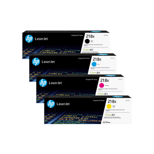 Genuine HP #218X Toner Value Pack BCMY Genuine HP #218X Toner Value Pack BCMY