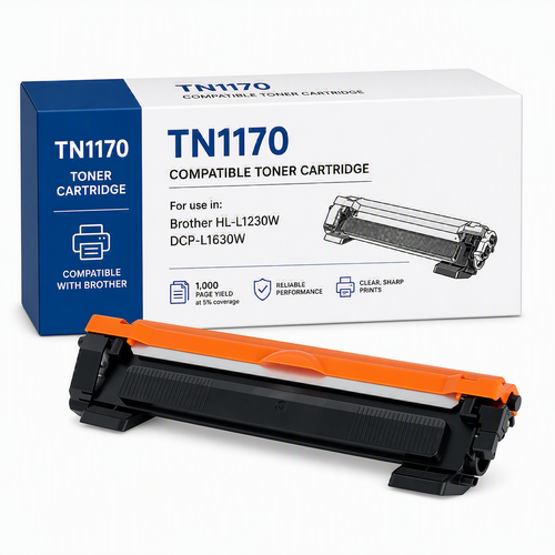 Compatible Brother TN1170 toner for HL-L1230W/DCP-L1630W - 1,000 page yield