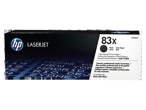 Genuine HP #83X Black Toner CF283X