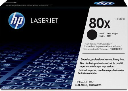 Genuine HP #80X Black Toner CF280X