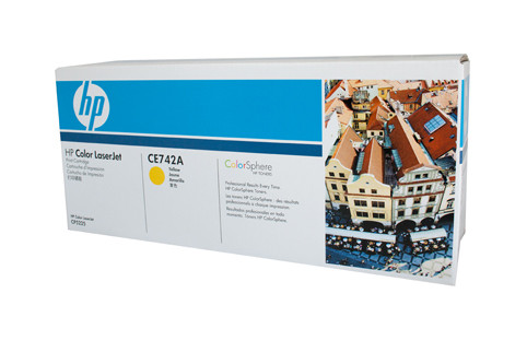 Genuine HP #307A Yellow Toner CE742A