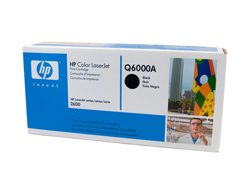 Genuine HP #124A Black Toner Q6000A