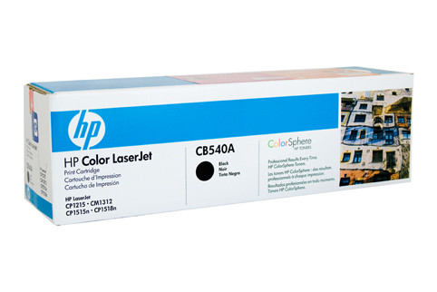 Genuine HP #125A Black Toner CB540A