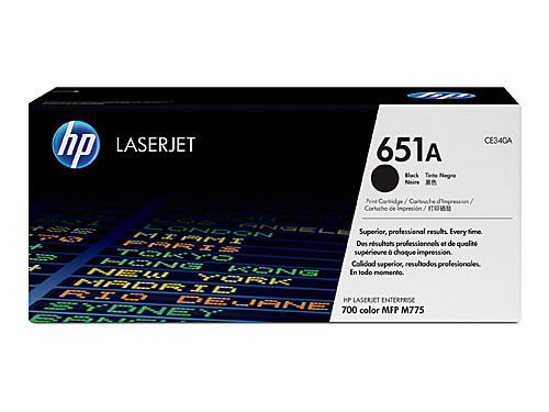 Genuine HP #651A Black Toner CE340A