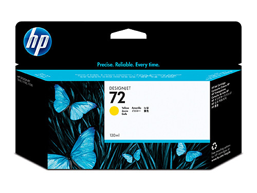 Genuine HP #72 130ml Yellow Ink C9373A