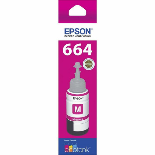 Genuine Epson T664 Magenta Eco Tank Ink