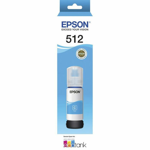 Genuine Epson T512 Cyan Eco Tank Ink