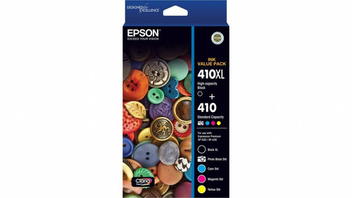Genuine Epson 410XL HY Ink Value 5 Pack