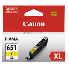 Genuine Canon CLI651XL Yellow Ink Cartridge